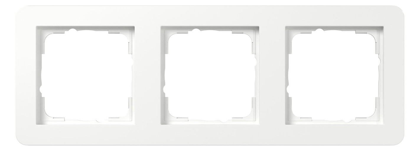 1St. Gira 0213150 Abdeckrahmen 3f Gira E1 Reinweiss