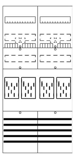 1St. Striebel BF27F4 BF27F4 Zählerfeld 7RE 4Z vorverdrahtet