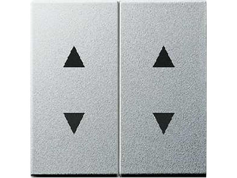 1St. Gira 115026 Wippe 2fach Pfeilsymbole System 55 Farbe Alu