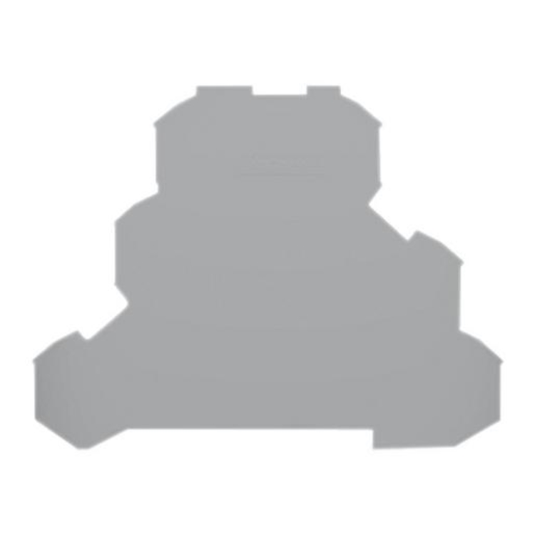 1St. Wago 2002-3291 Abschluss- und Zwischenplatte 0,8 mm