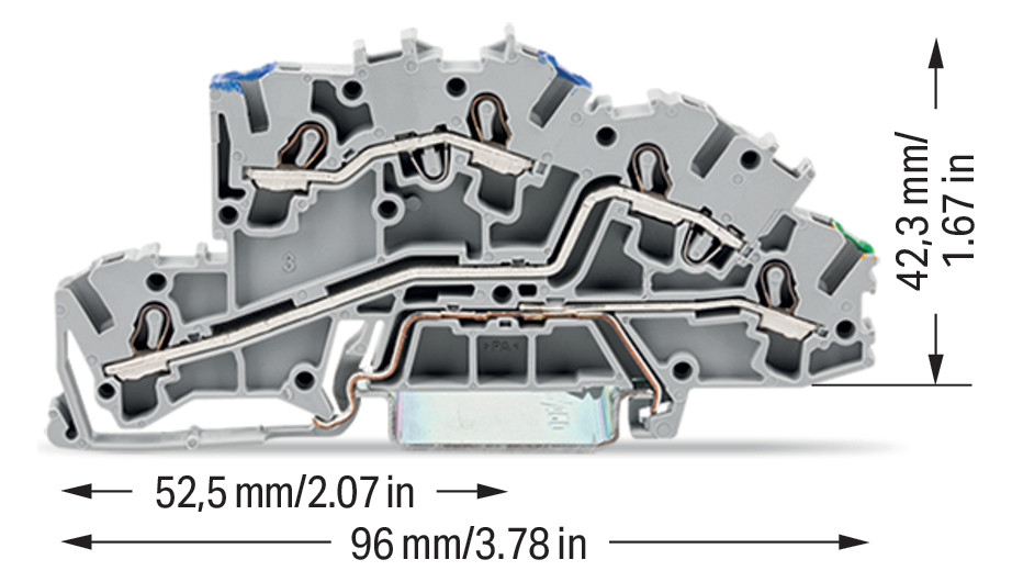 1St. Wago 2003-7646 Etagenklemme N/L/PE 2,5mm 20037646