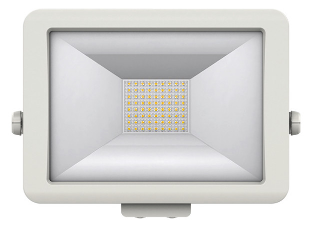 1St. Theben theLeda B50L WH LED-Strahler für Wandmontage, 50 Watt, w