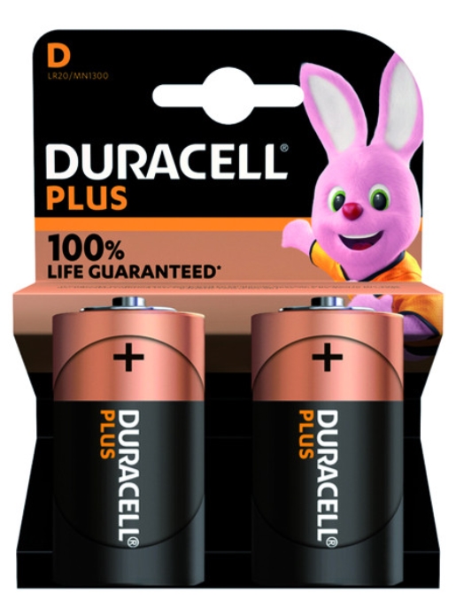1Pk Duracell 1,5V Mono D Plus Power 147299 Bli=2 Batterie 1=2er Blister
