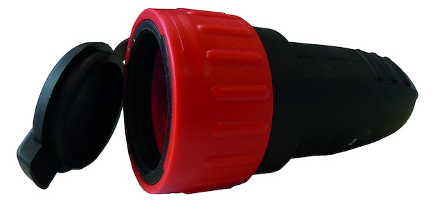 1St. Protec.class PPKU21 SK Gummikupplung 16A, IP44, verriegelbar