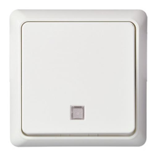 1St. Elso 252130 Taster beleuchtet 10A RENOVIERUNG komplett Schraubklemme perlweiß