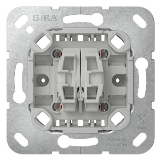 1St. Gira 383800 Tastschalter Wechselsch. 2f o.Kr. Einsatz