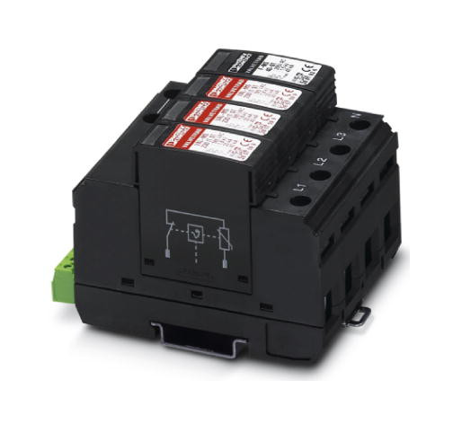 1St. Phoenix VAL-MS 230/3+1 FM Überspannungsableiter bestehend aus Basiselement mit FM-Kontakt und Schutzstecker