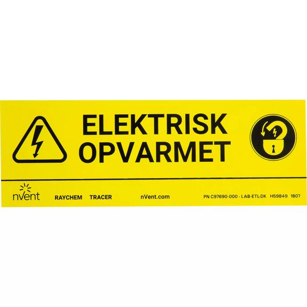 1St. NVENTTH LAB-ETL-DE/FR/IT Warnschild