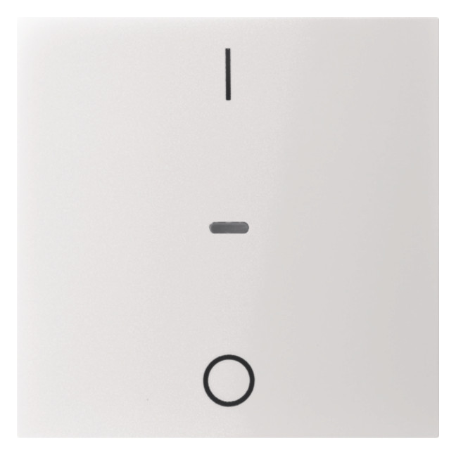 1St. Berker 80962289 Abdeckung für Tastsensor-Modul 1fach mit I/O-Symbol S.1/B.x polarweiß glänzend