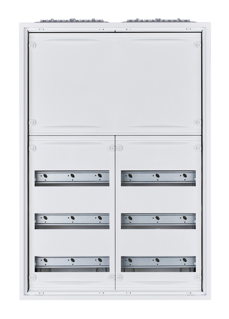 1St. F-Tronic FV2-5-RK AP Feldverteiler FV2-5-RK, 2-feldrig, 5r, Reihenklemmen, 800x550x165mm 7110706