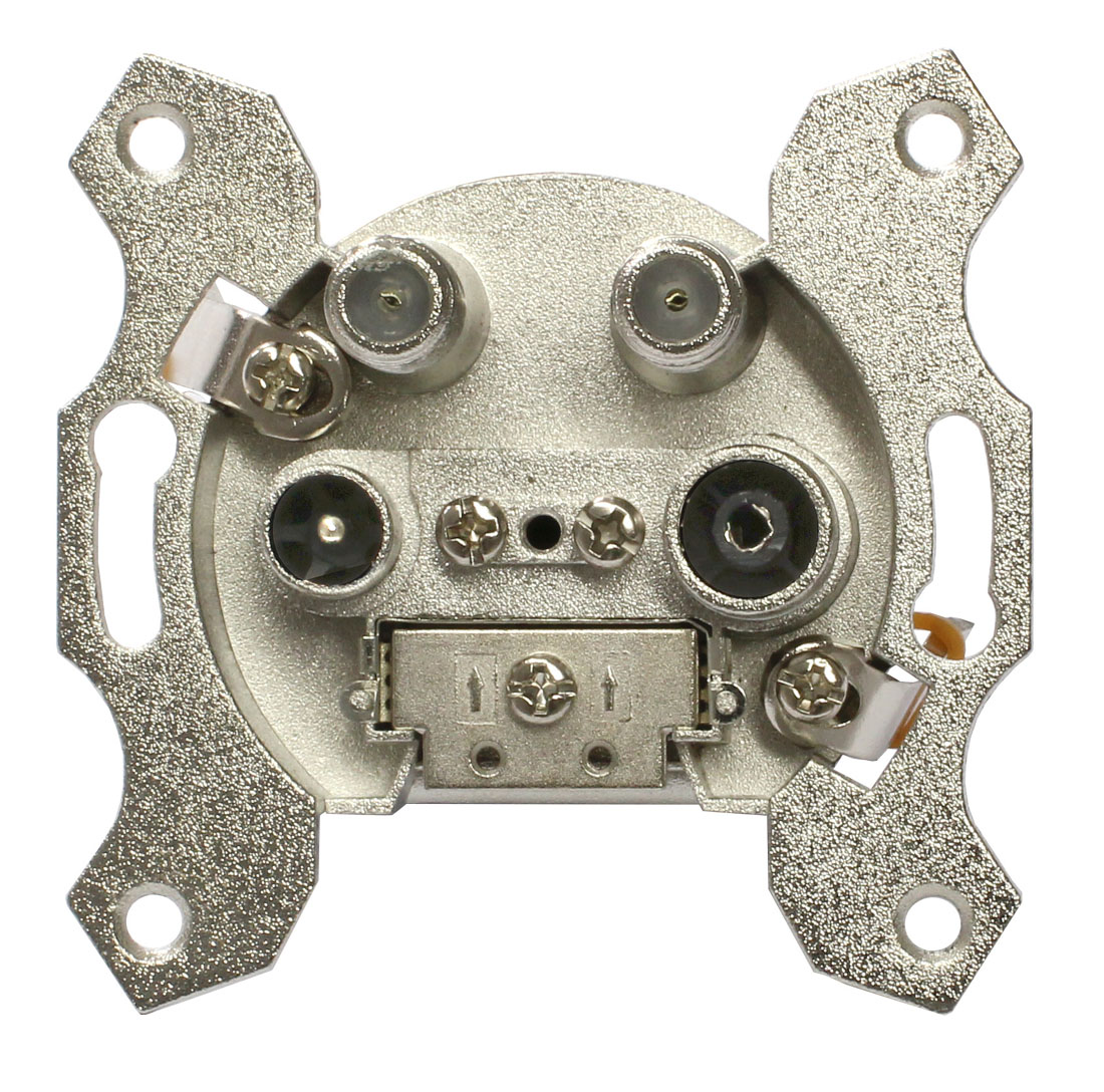 1St. Astro GUT400 TWIN-Stichdose 4-Loch SAT Enddose Antennendose 540400