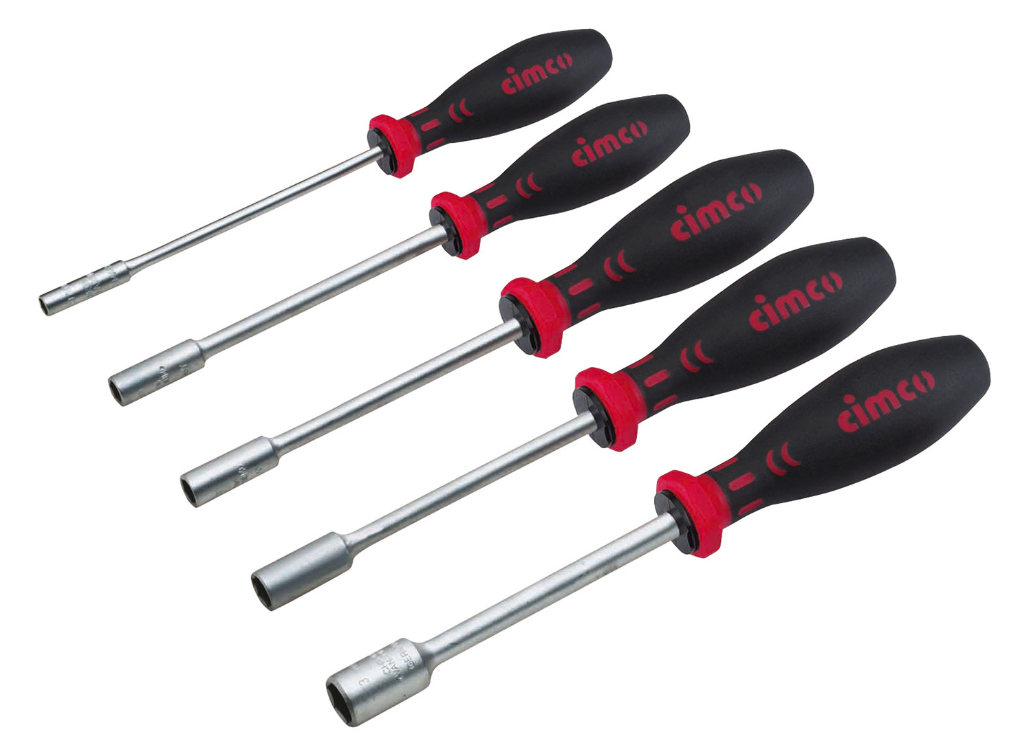 1St. Cimco 117200 Steckschlüssel Sortiment Sechskant 5 tei