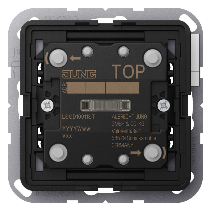 1St. Jung LS CD 10911 ST KNX Taster Universal 1fach, Serie CD/LS,