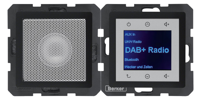 1St. Berker Radio Touch 30806086 m.Lautsprecher DAB+Bluetooth Q.x anthrazit samt 1St. Berker Radio Touch 30806086 m.Lautsprecher DAB+Bluetooth Q.x anthrazit samt