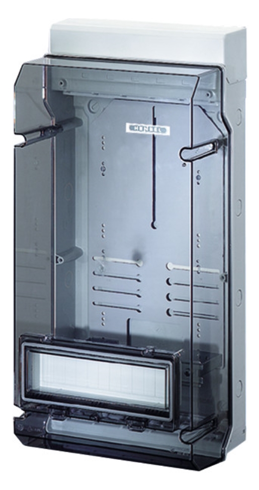 1St. Hensel KV 9337 KV-Zählergehäuse mit Zähler- tragpl.+Klappdeckel, 295x583x182 mm 6100103 KV9337