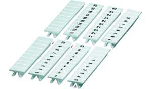 10St. Phoenix ZB 6,LGS:Zahlen 1-10 Zackband 10-teilig längs bedruckt mit den fortlaufenden Zahlen: 1 10 weiß