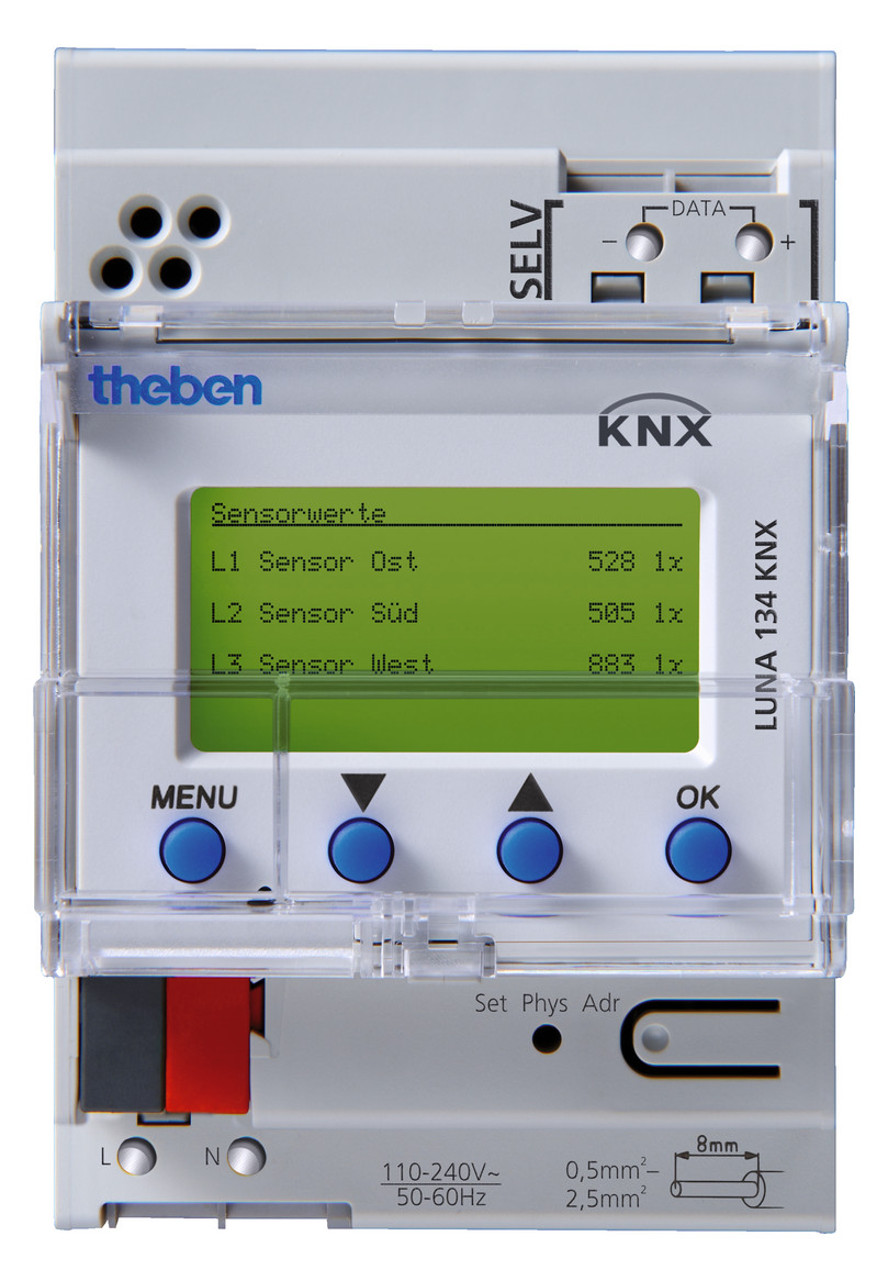 1St. THEB KNX-Helligkeitssensor LUNA 134 KNX 10K
