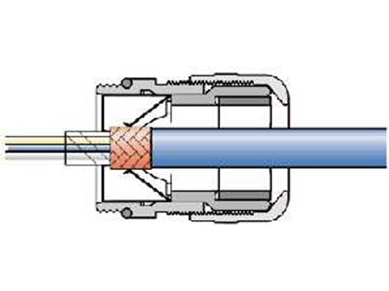 1St. Lapp 53112630 Kabelverschraubung SKINTOP MS-SC-M 20x1,5, Messing, vernickelt