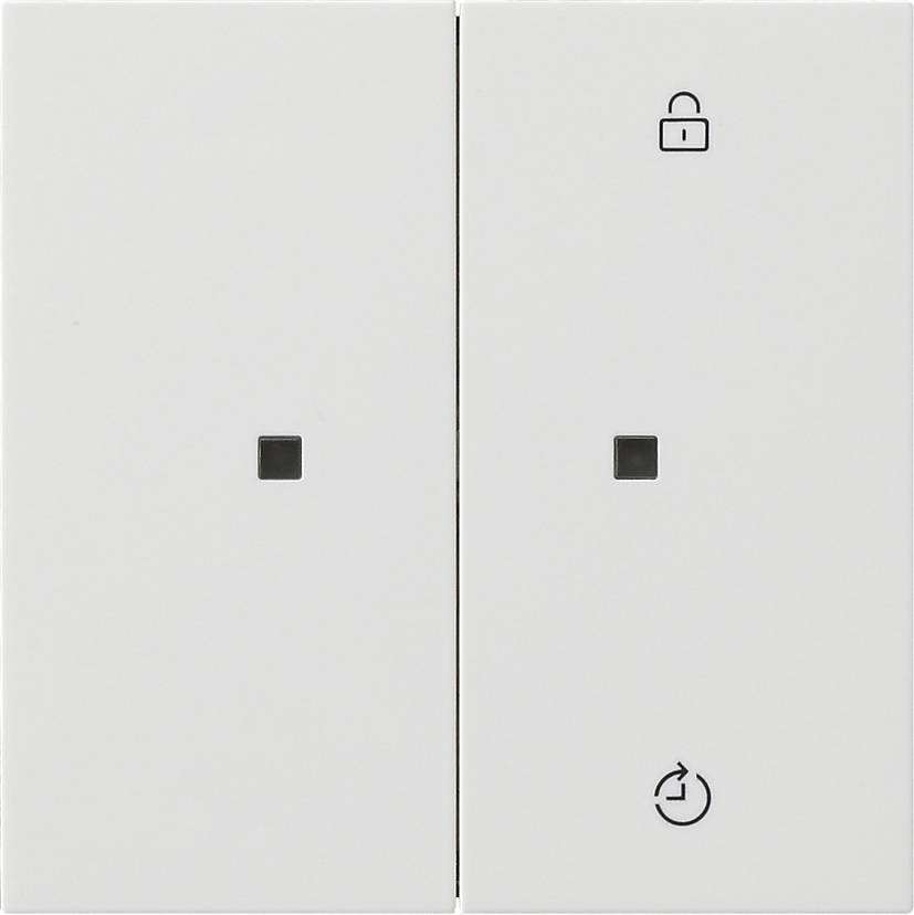 1St. Gira 5493112 Gira eNet Funk Bedienaufs. Memory Flächenschalter Reinweiß