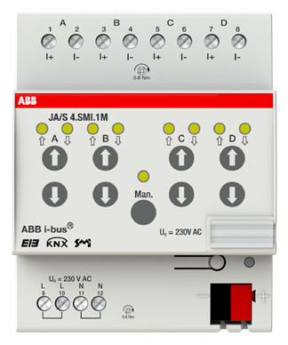 1St. ABB JA/S4.SMI.1M Jalousieaktor Man, 4F, SMI 1St. ABB JA/S4.SMI.1M Jalousieaktor Man, 4F, SMI