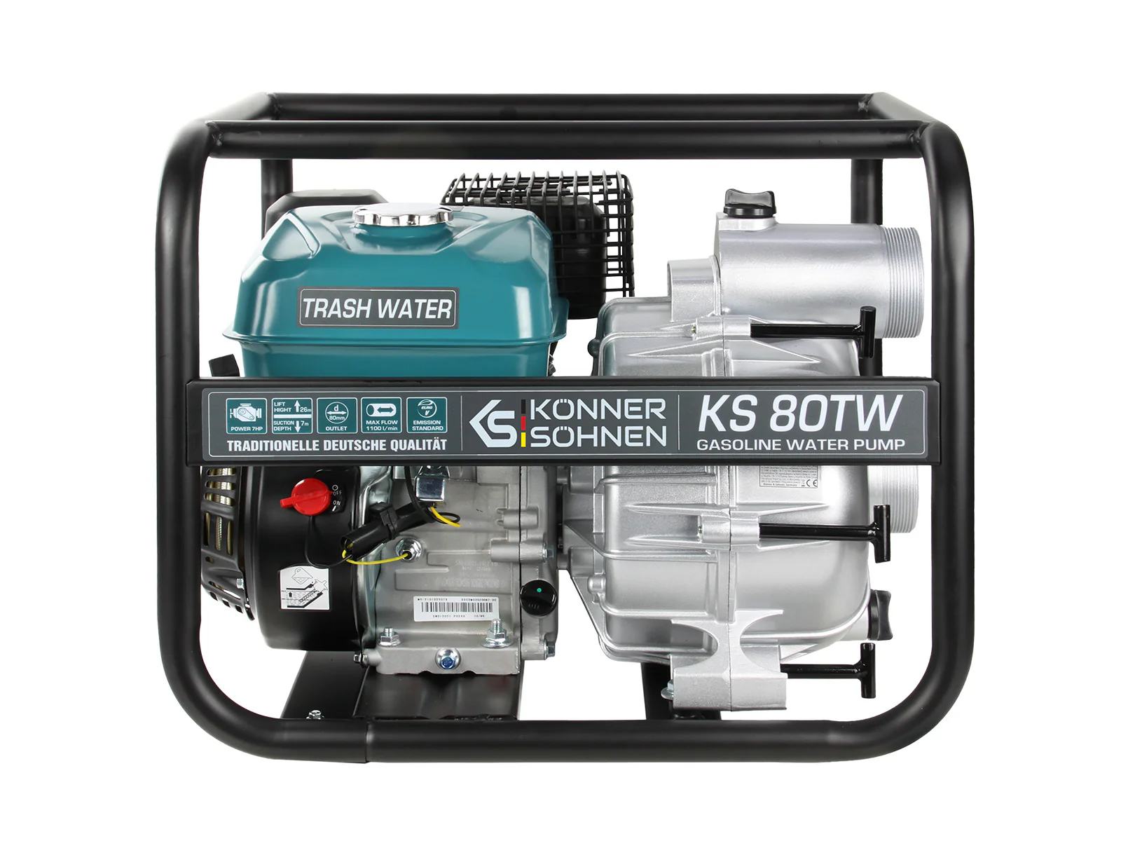 1St. Könner & Söhnen KS80TW Motorpumpe für Schmutzwasser KS 80TW