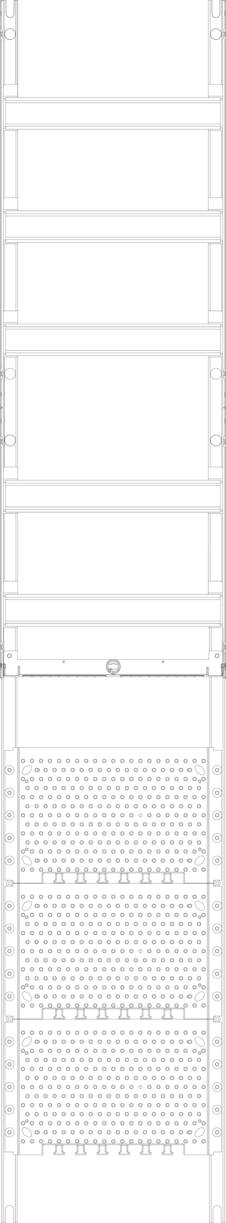 1St. F-Tronic VK9 Kombinationsfeld VK9,1-feldrig, H=1350mm, Vert. 5r, Komm. 7143650