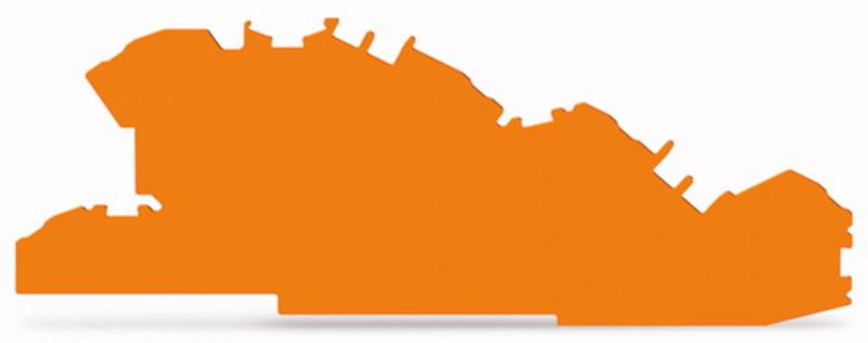 10St. Wago 2005-7692 Abschluss-und Zwischenplatte TOPJOB S orange 20057692...
