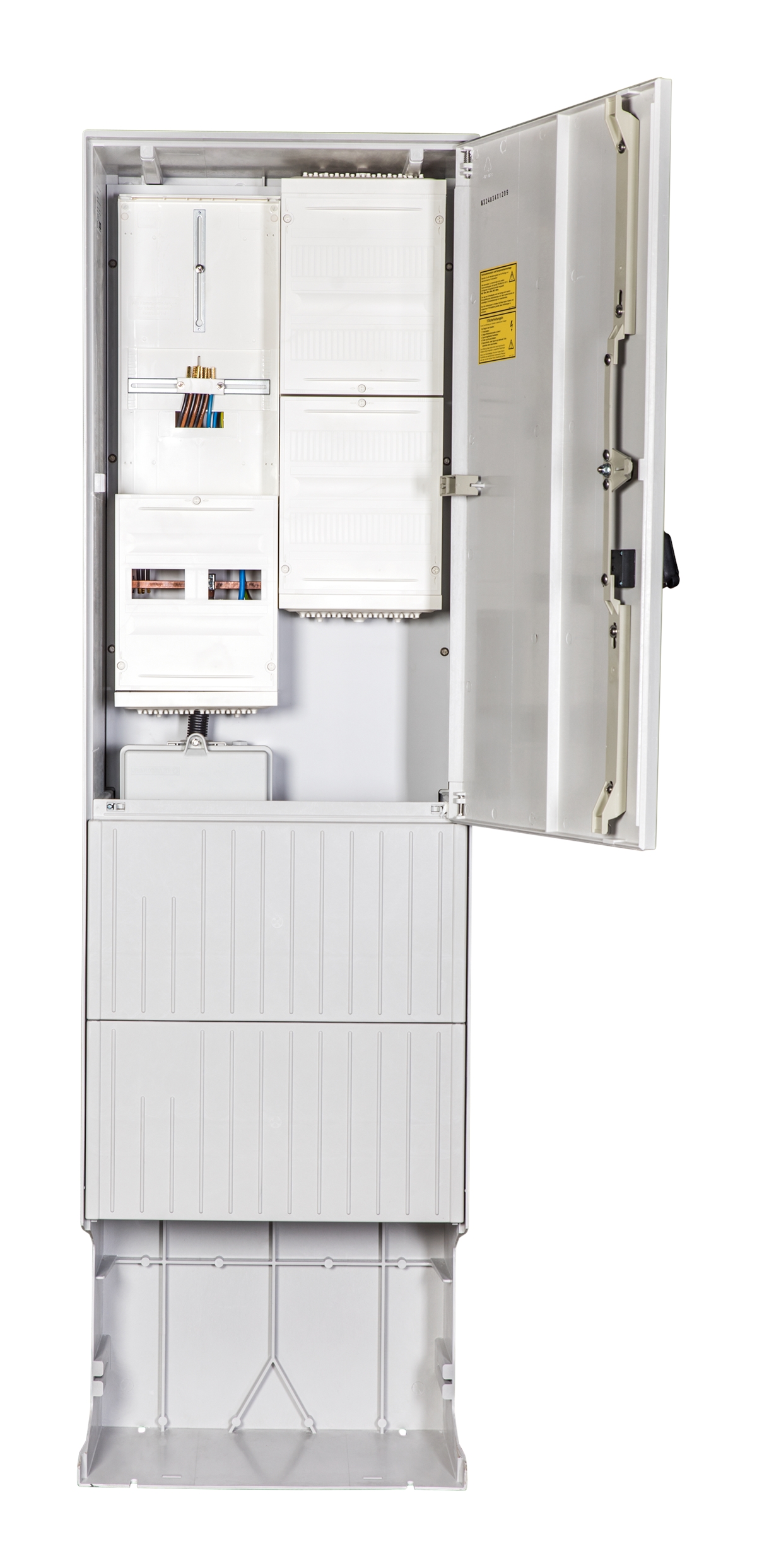 1St. F-Tronic ZSA202-2-ZK-APZ-HAK Zähleranschlusssäule 2-feldrig, H=2010mm, 3.HZ, ohne Haube, ZSA202-2-ZK-APZ-HAK-HO 7160122