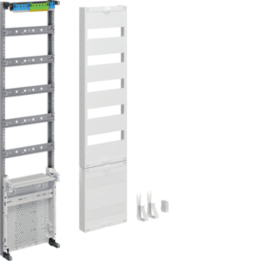 1St. Hager ZU37VT5APZ2 Verteilerfeld univers Z Höhe 1050mm 5-reihig 1-feldig mit APZ unten