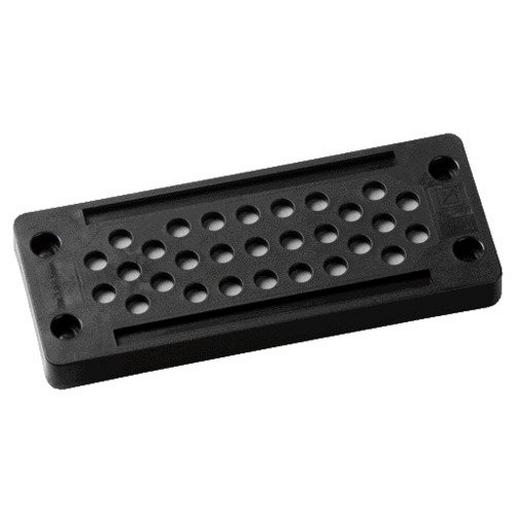 1St. MURR KDP/X 24/29: Schwarz Für Leitungen ohne Stecker-Kabeldurchfüh