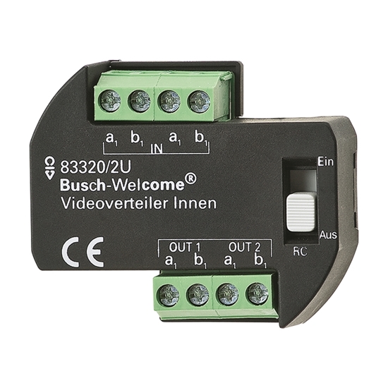 1St. Busch-Jaeger 83320/2 U Videoverteiler Innen UP, zur Montage in einer Unterputzdose Busch-WElcome (2-Draht-System)