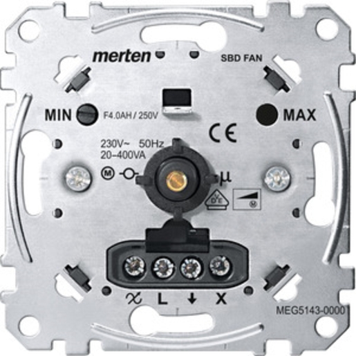 1St. Merten MEG5143-0000 Drehzahlsteller-Einsatz, 20-400 VA...