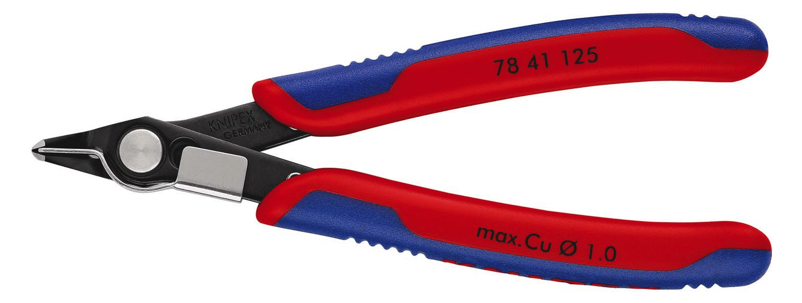6St. Knipex 78 41 125 Electronic 7841125 Super Knips schmal 125mm m.Drahtklemme