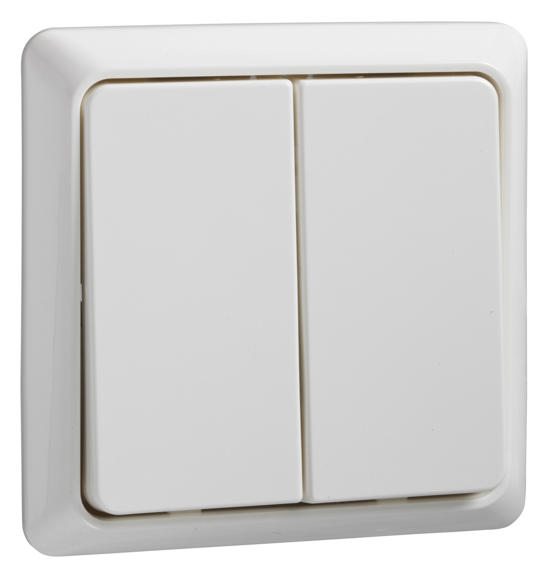 1St. Elso 506394 Doppeltaster 42V/1A Aufputz flach RENOVIERUNG reinweiß