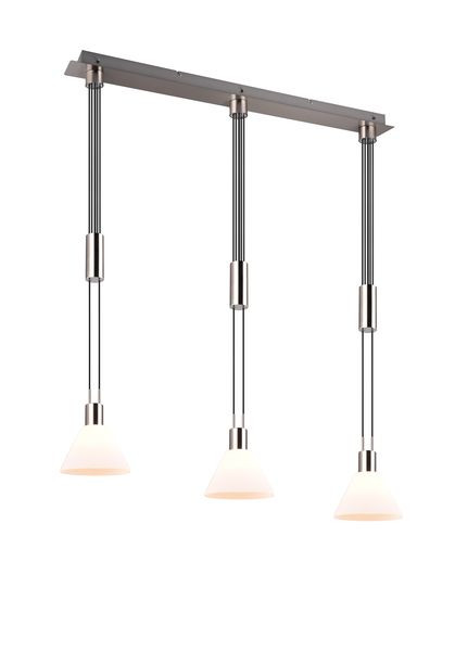1St. Trio 319500307 Pendelleuchte nickel/ws. 3xE27