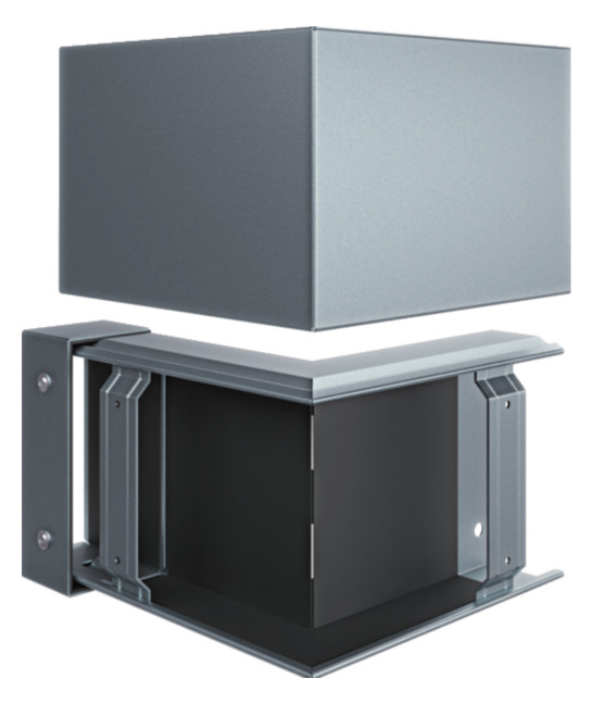 1St. Hager FWKP601503VERZ Außeneck FWK-Plus 60x150 verz