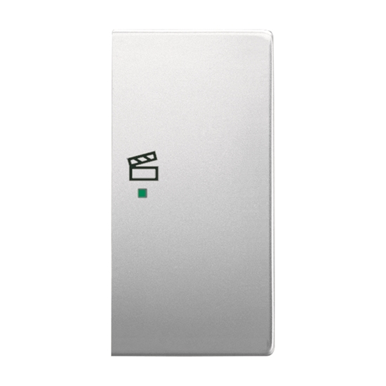 1St. Busch-Jaeger 6233-22-866 Wippe, 2-fach rechts, mit Symbol Szene Busch-free@home edelstahl