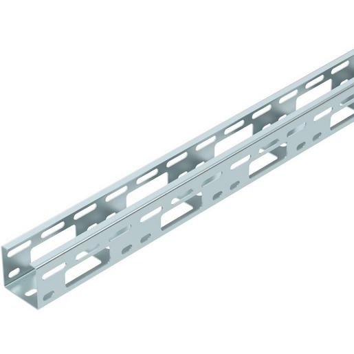 3m OBO Bettermann 6479286 AZ-Kleinkanal gelocht 50x50x3000, St, PE50, silbergrau, RAL 7001 AZK 050 FTK SGR
