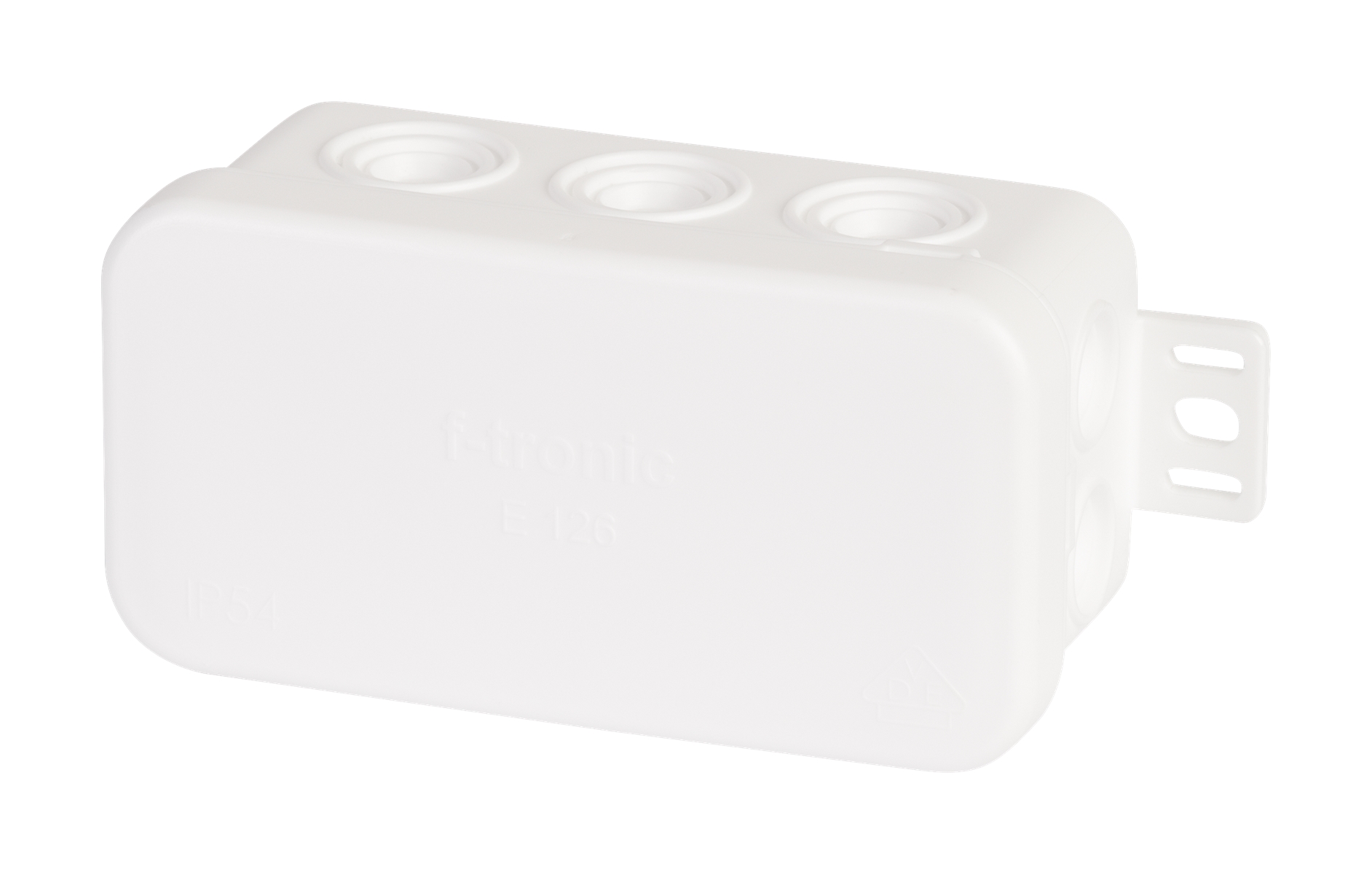 10St. F-Tronic E126ws FR Abzweigkasten E126ws, 85x44x40mm, IP54, ws 7340058