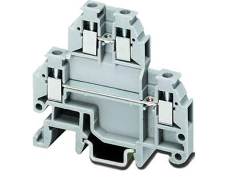 1St. Phoenix MTTB 1,5 Microklemme Schraubanschluss 0,14 mm² - 1,5 mm² AWG: 26 - 16 B=4,2 mm grau Montageart: NS