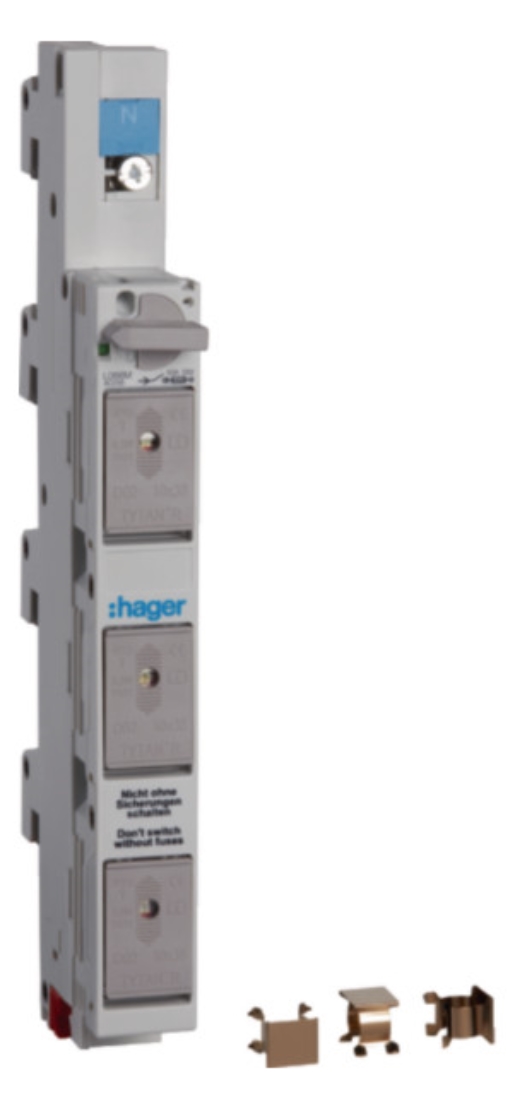 1St. Hager L066M Lasttrennschalter D02 3x63A+N