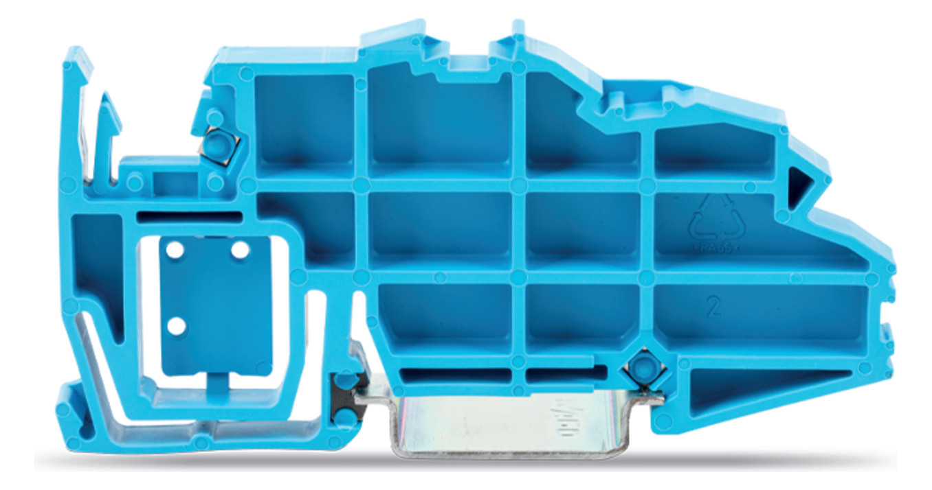 1St. Wago 2009-305 Sammelschienenträger blau mit Endklammerfunktion 2009305