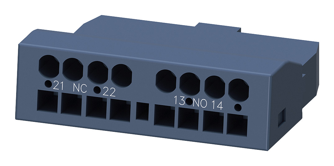 1St. Siemens 3RV2901-2E Hilfsschalter querliegend, 1S+1Ö, Federz...