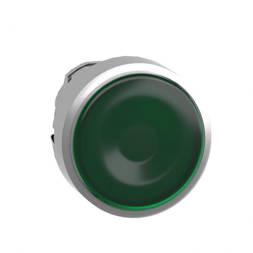 1St. Schneider Electric ZB4BW333 Frontelement für Leuchtdrucktaster ZB4, tastend, grün, Ø 22 mm