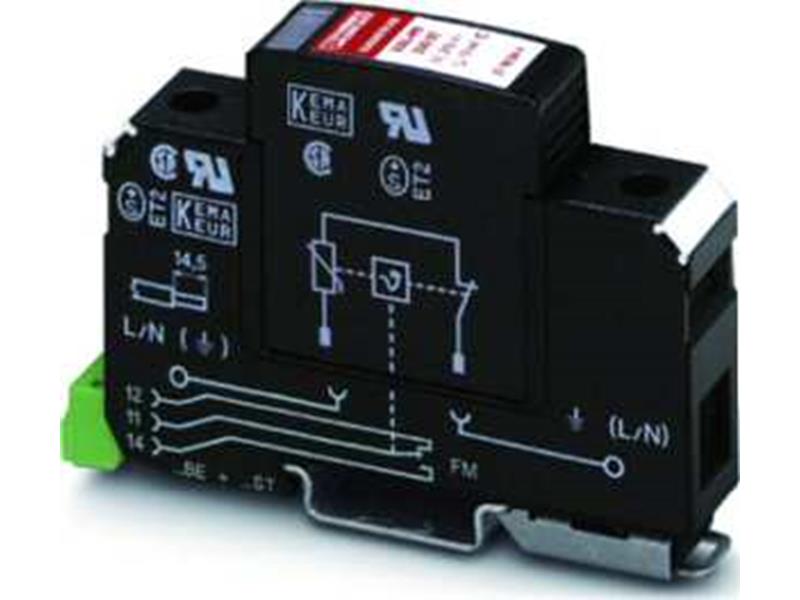 1St. Phoenix VAL-MS 230/FM Überspannungsableiter bestehend aus Basiselement mit FM-Kontakt und Schutzstecker mit