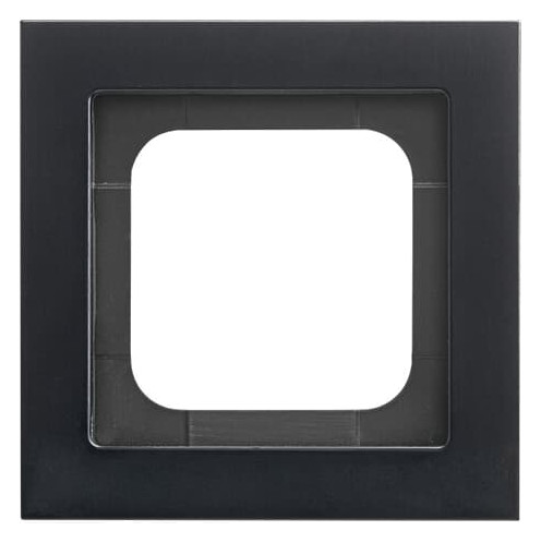 1St. Busch-Jaeger 1721-275 1-fach Rahmen Busch-axcent schwarz matt
