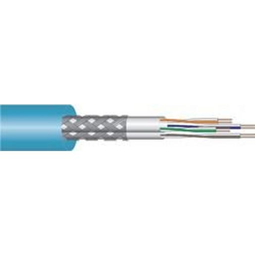 500m Draka 60011577 Kat.6,S/FTP,AWG23,4P,LSHF,Eca,500m,blau UC400 HS23 Cat.6 S/FTP 4P LSHF 500DW (1,16EUR/m)