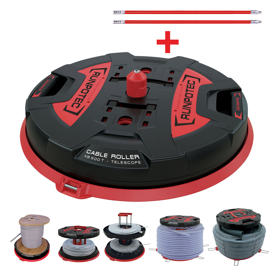 1St. RUNPOTEC 10187 X BOARD XB 500 T (Teleskopauszug) Profi-