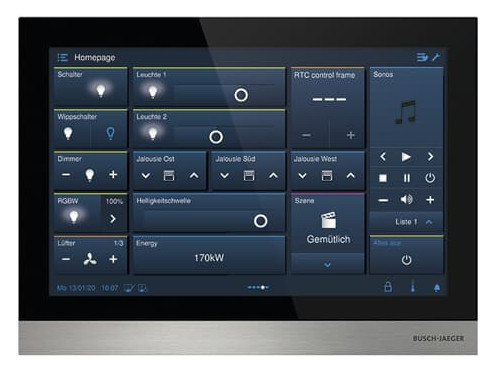 1St. Busch-Jaeger H8237-5B-03 IP touch 10 LAN / LAN 2TMA130050B0060 1St. Busch-Jaeger H8237-4B-03 IP touch 10 LAN / WLAN 2TMA130050B0058