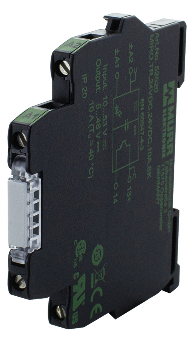 1St. Murrelektronik 52520 MIRO TR 24VDC 24VDC 10A SK Optokopplermodul